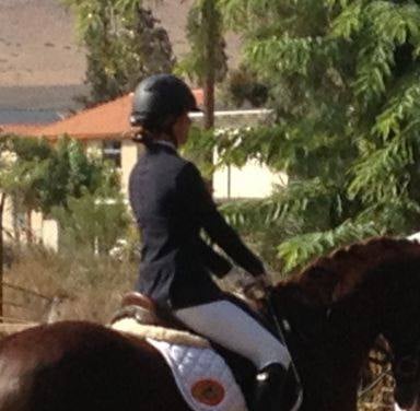 Inbar Rogovin riding her horse
